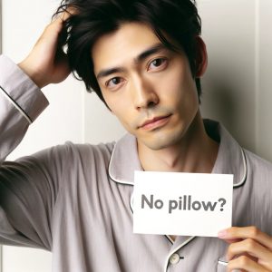 枕を使わない睡眠と頭皮の健康
